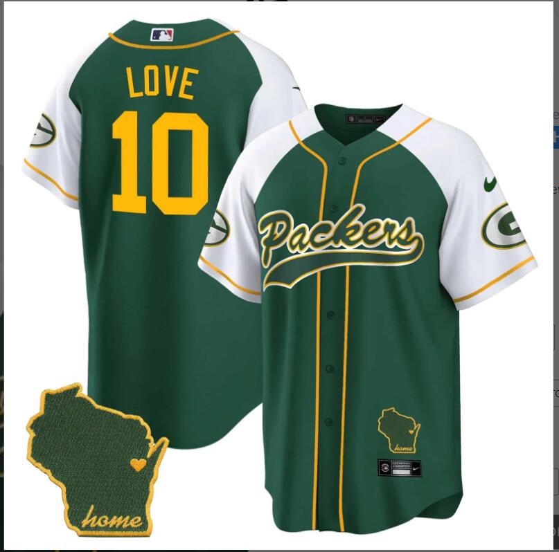 Men Green Bay Packers 10 Lover green 2024 Nike NFL Jersey
